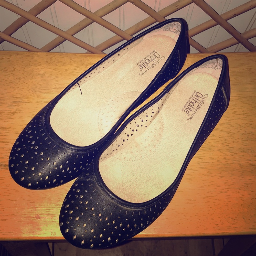 Croft & Barrow 7.5 Leather Comfort Ballet Flats
